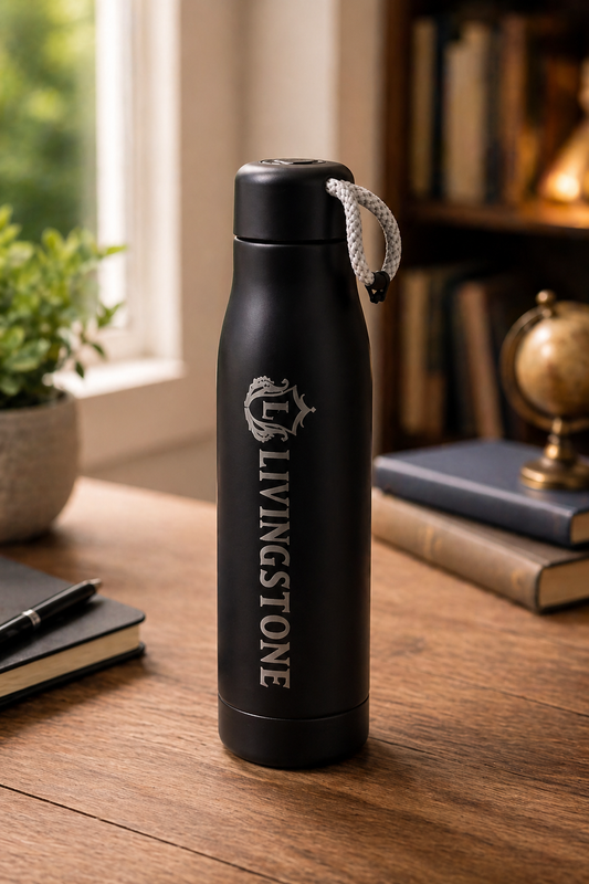 Livingstone Grey Coffee Bottle | Stainless Steel Thermal Flask