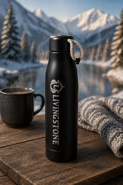 Livingstone Grey Coffee Bottle | Stainless Steel Thermal Flask