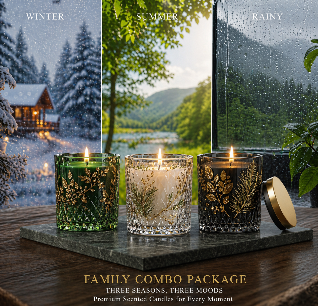 Livingstone Family Combo Scented Candles | Premium Gift Set